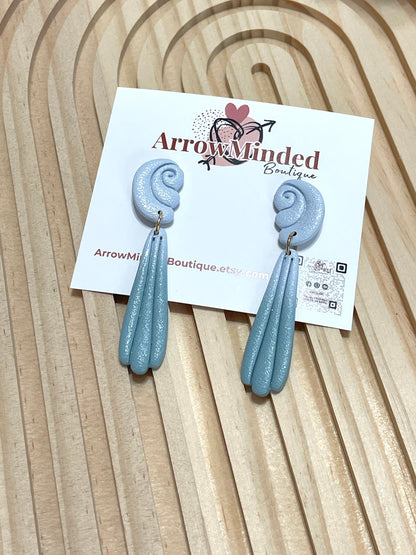 Handmade Seashell Dangle Earrings