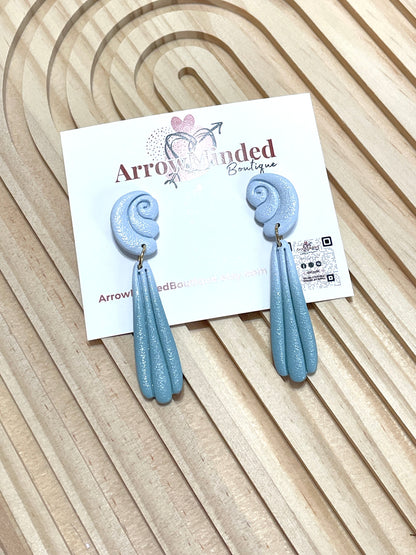 Handmade Seashell Dangle Earrings