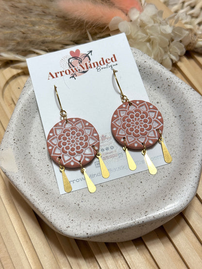 Handmade Mandala Boho Earrings