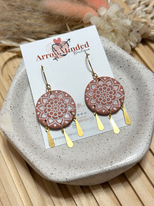 Handmade Mandala Boho Earrings