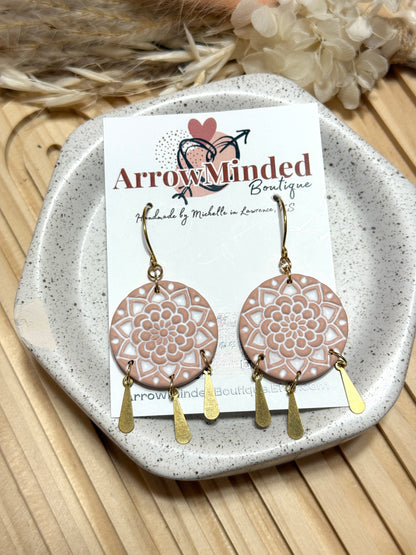 Handmade Mandala Boho Earrings