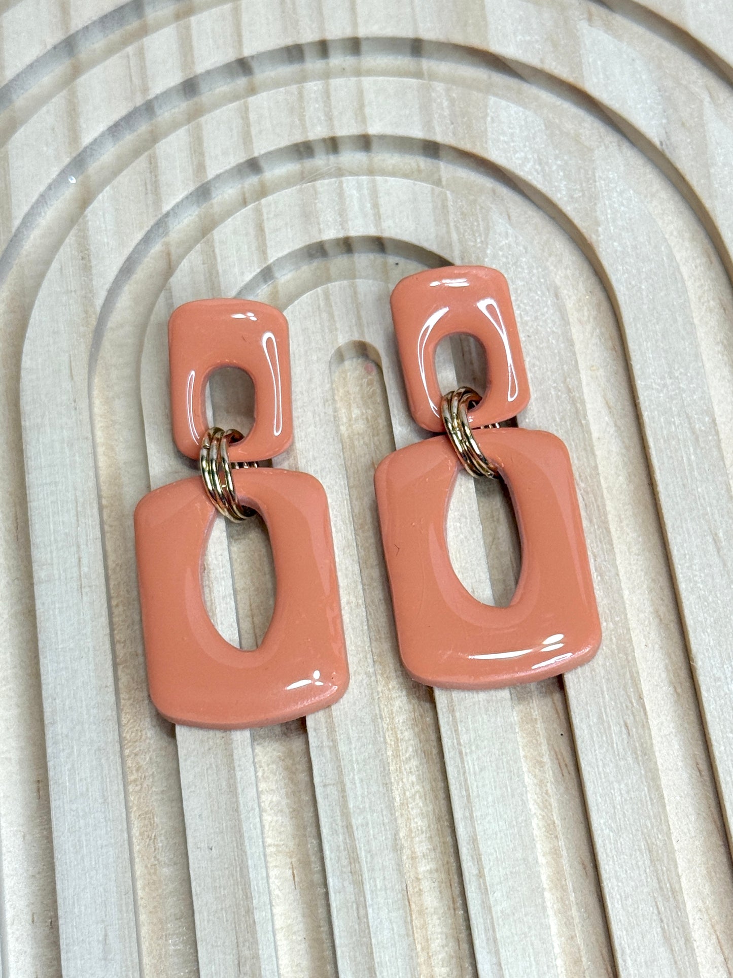 Handmade Simple Yet Fun Organic Square Dangles