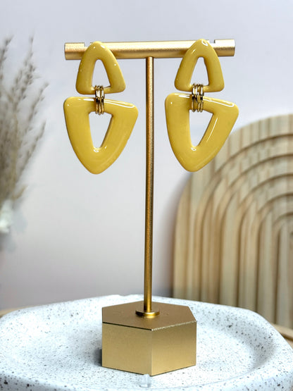 Handmade Simple Yet Fun Organic Triangle Dangles
