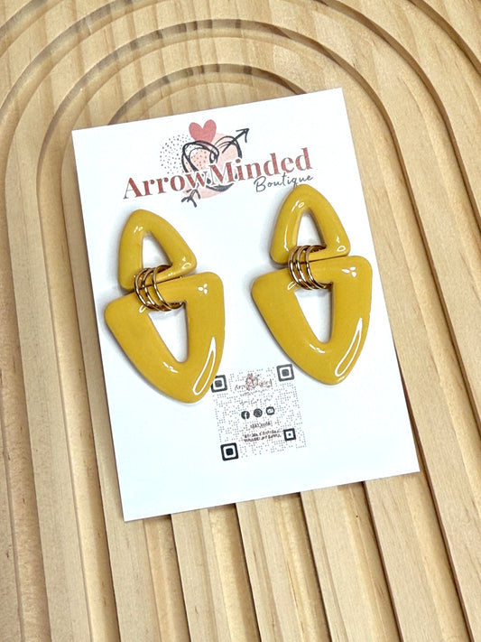 Handmade Simple Yet Fun Organic Triangle Dangles