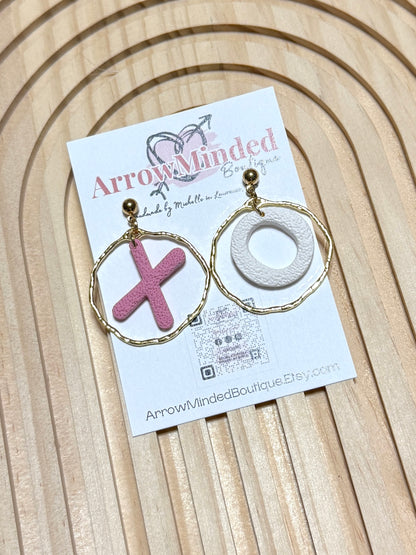 Handmade Love Day X's and O's Dangles