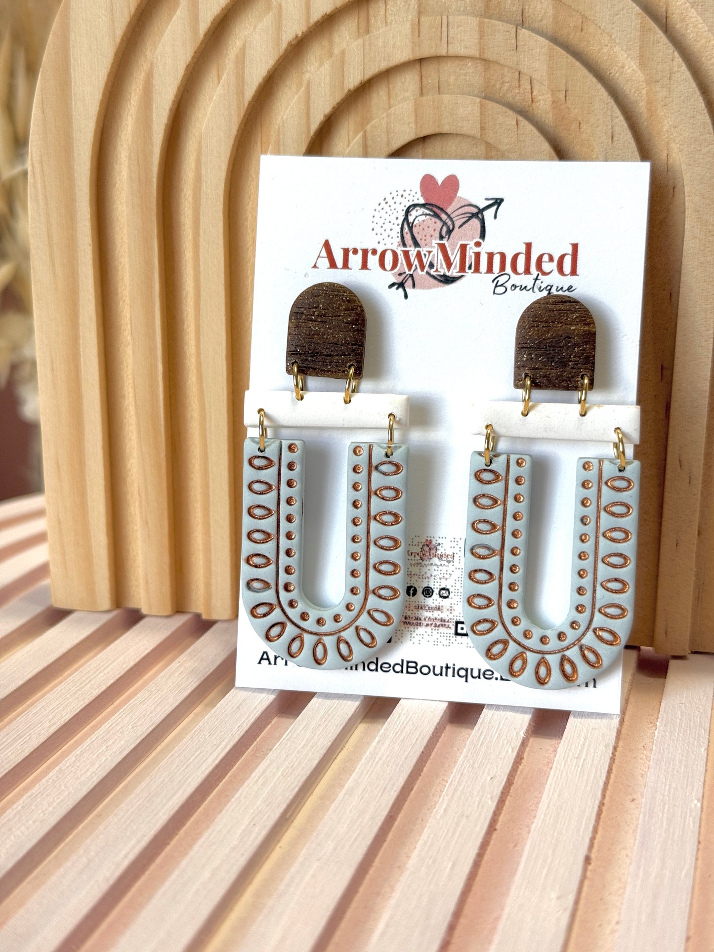 Handmade Vintage Boho Arch Earrings
