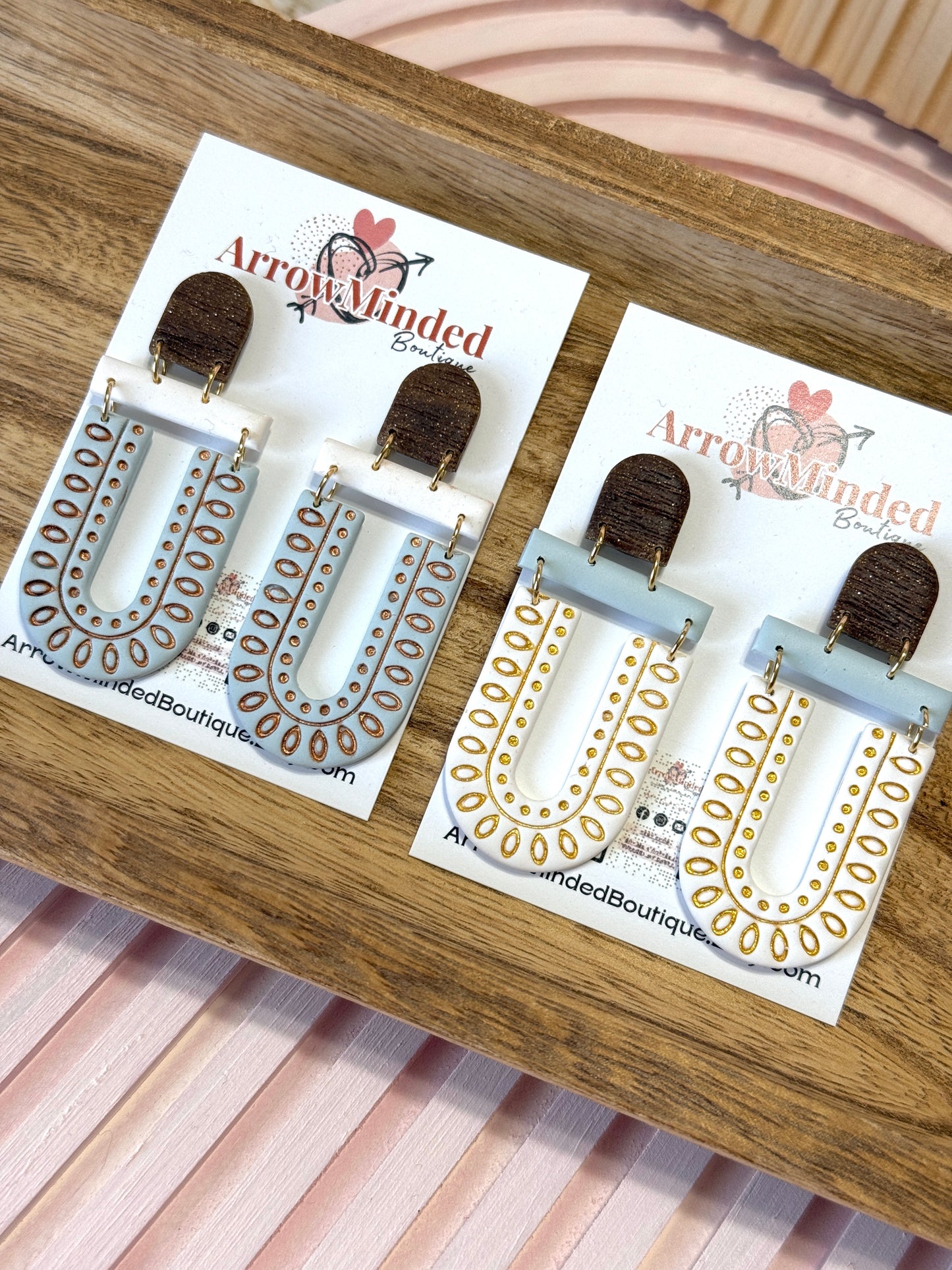 Handmade Vintage Boho Arch Earrings