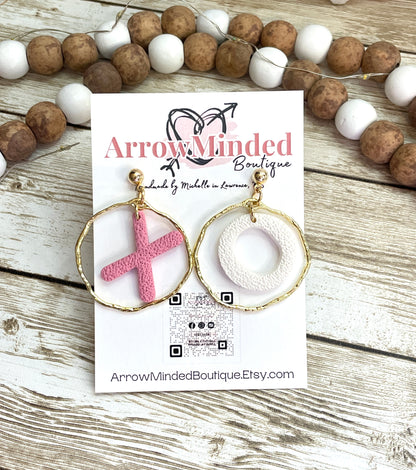 Handmade Love Day X's and O's Dangles