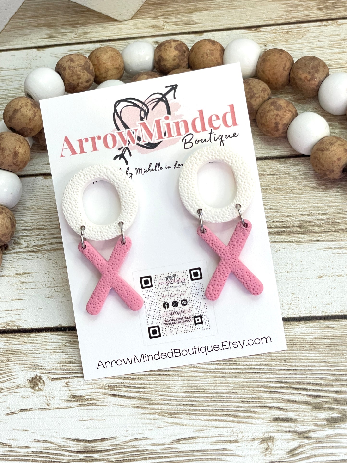 Handmade Love Day X's and O's Dangles