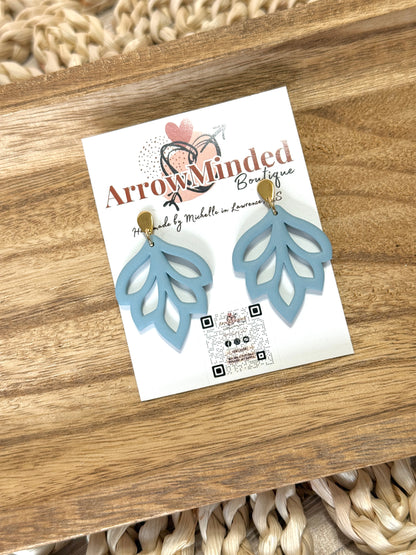 Handmade Clay & Bloom Tulip Earrings
