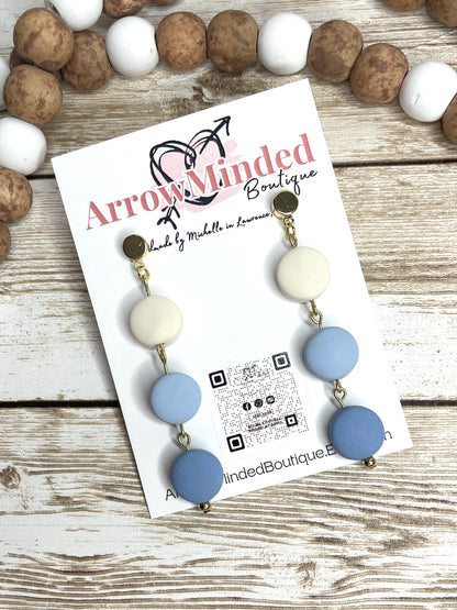 Handmade Pill Drop Dangles, Hypoallergenic Gold Ear Post