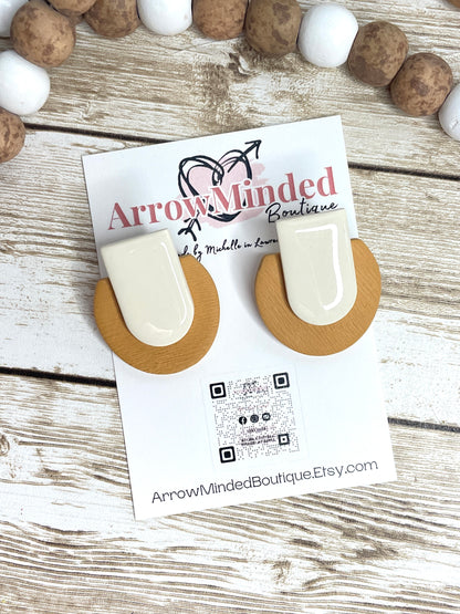 Handmade Casual Rounded Stud Earrings
