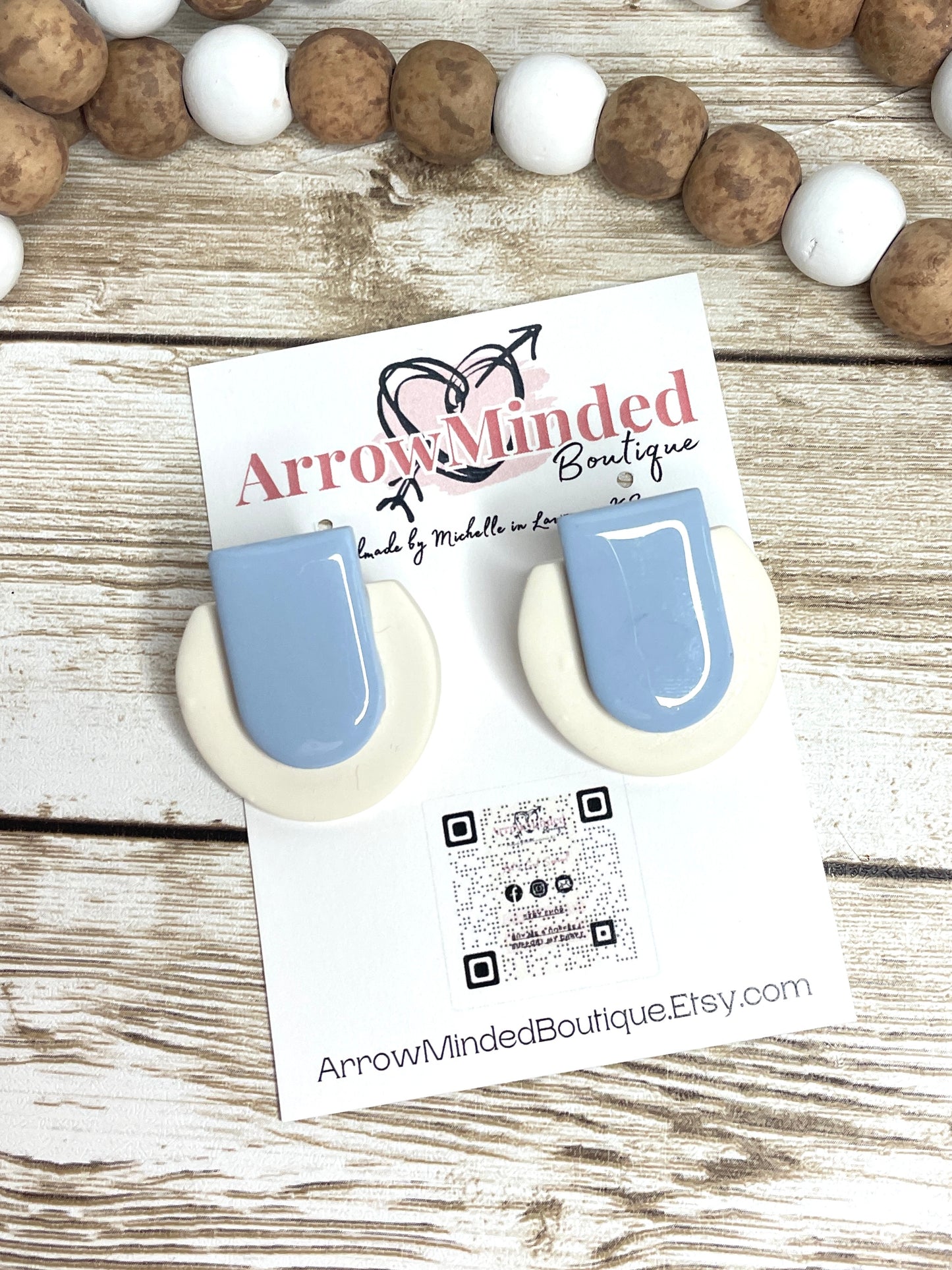 Handmade Casual Rounded Stud Earrings