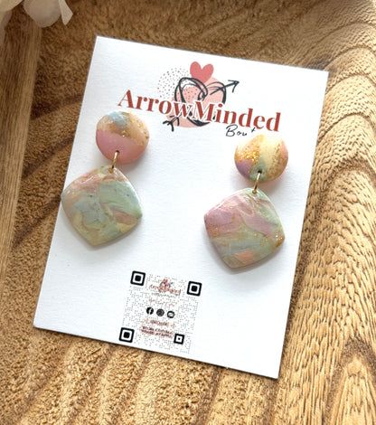 Handmade Pastel Petal's Spring Earrings