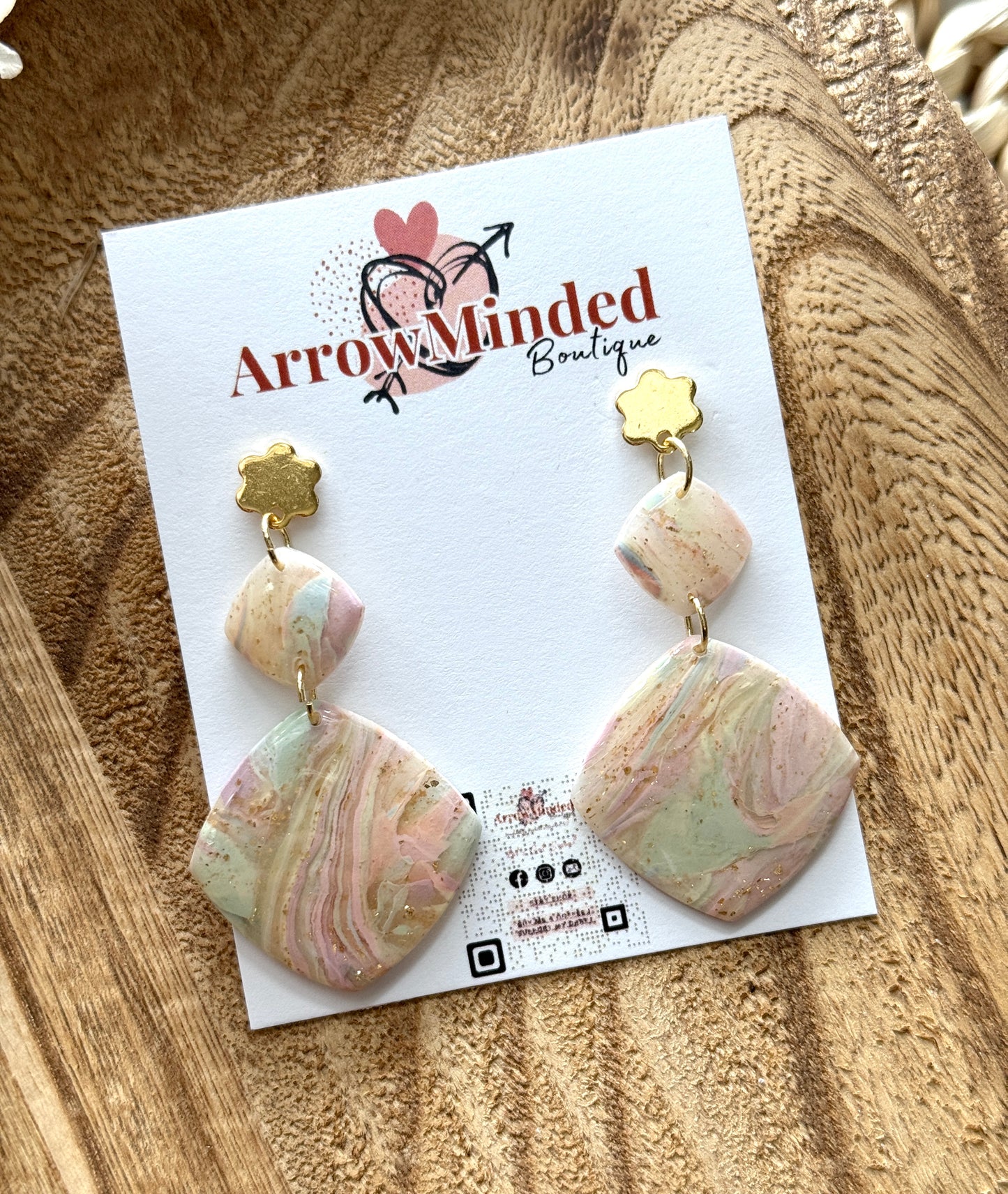 Handmade Pastel Petal's Spring Earrings