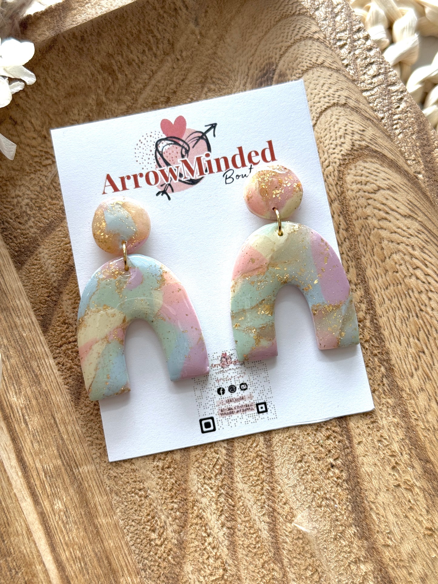 Handmade Pastel Petal's Spring Earrings