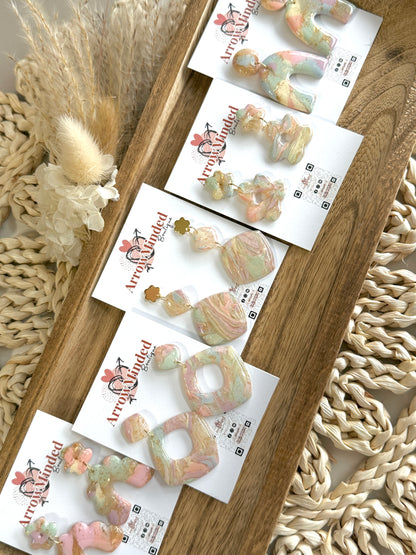 Handmade Pastel Petal's Spring Earrings