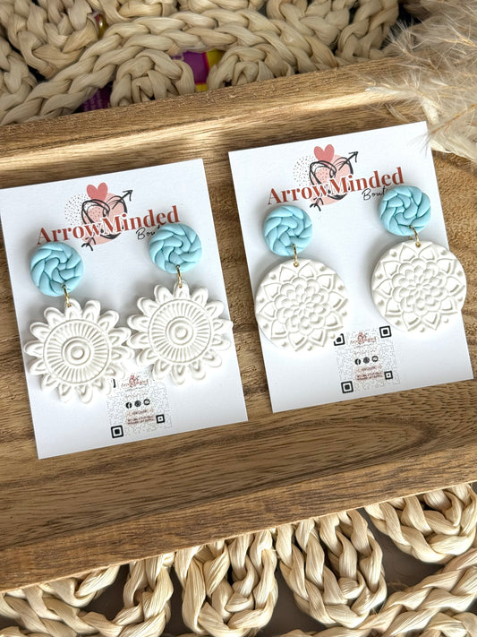 Handmade Neon & Neutral Boho Brights Earrings