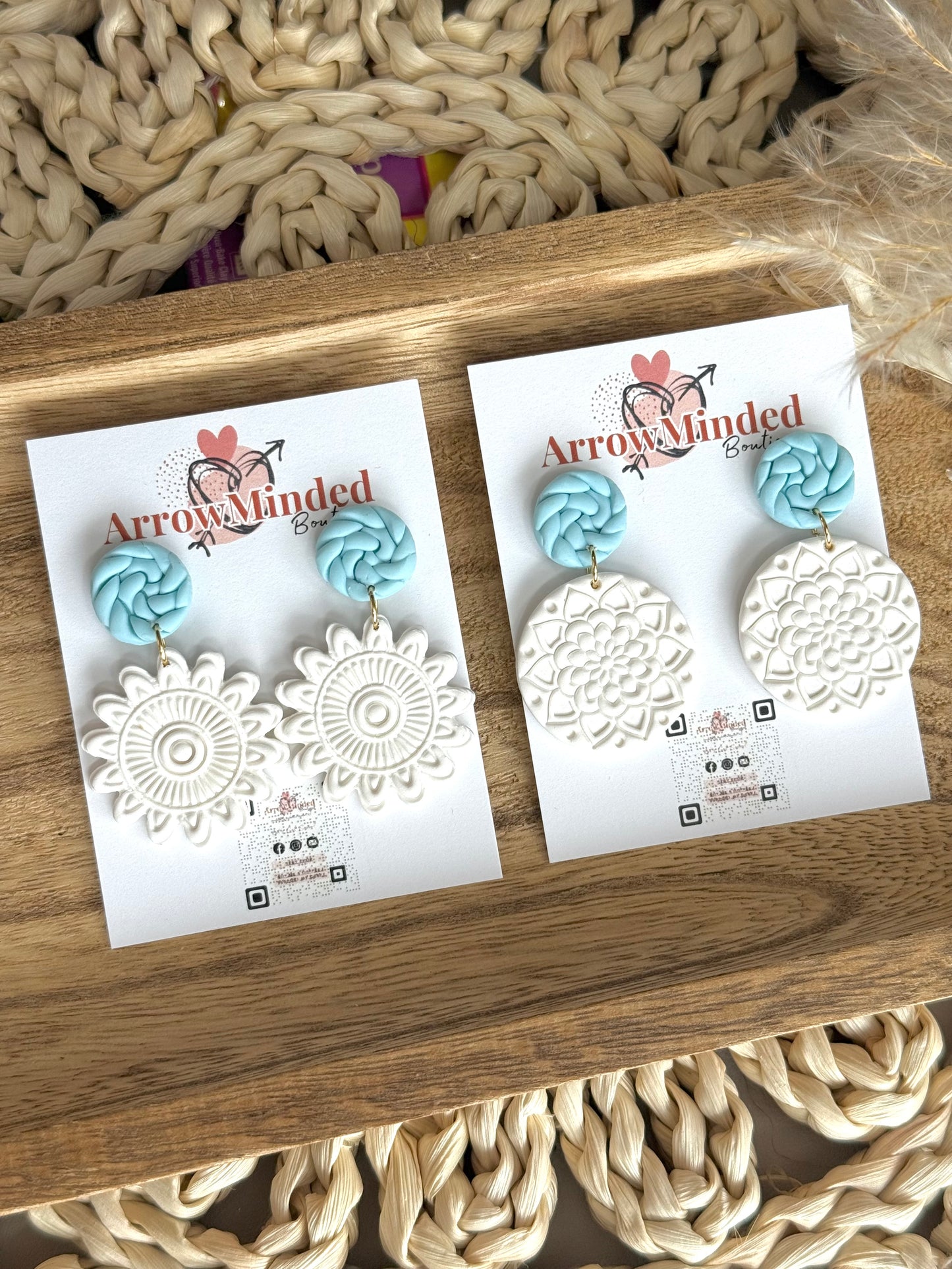 Handmade Neon & Neutral Boho Brights Earrings