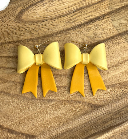 Handmade 3D Spring Bow Earrings