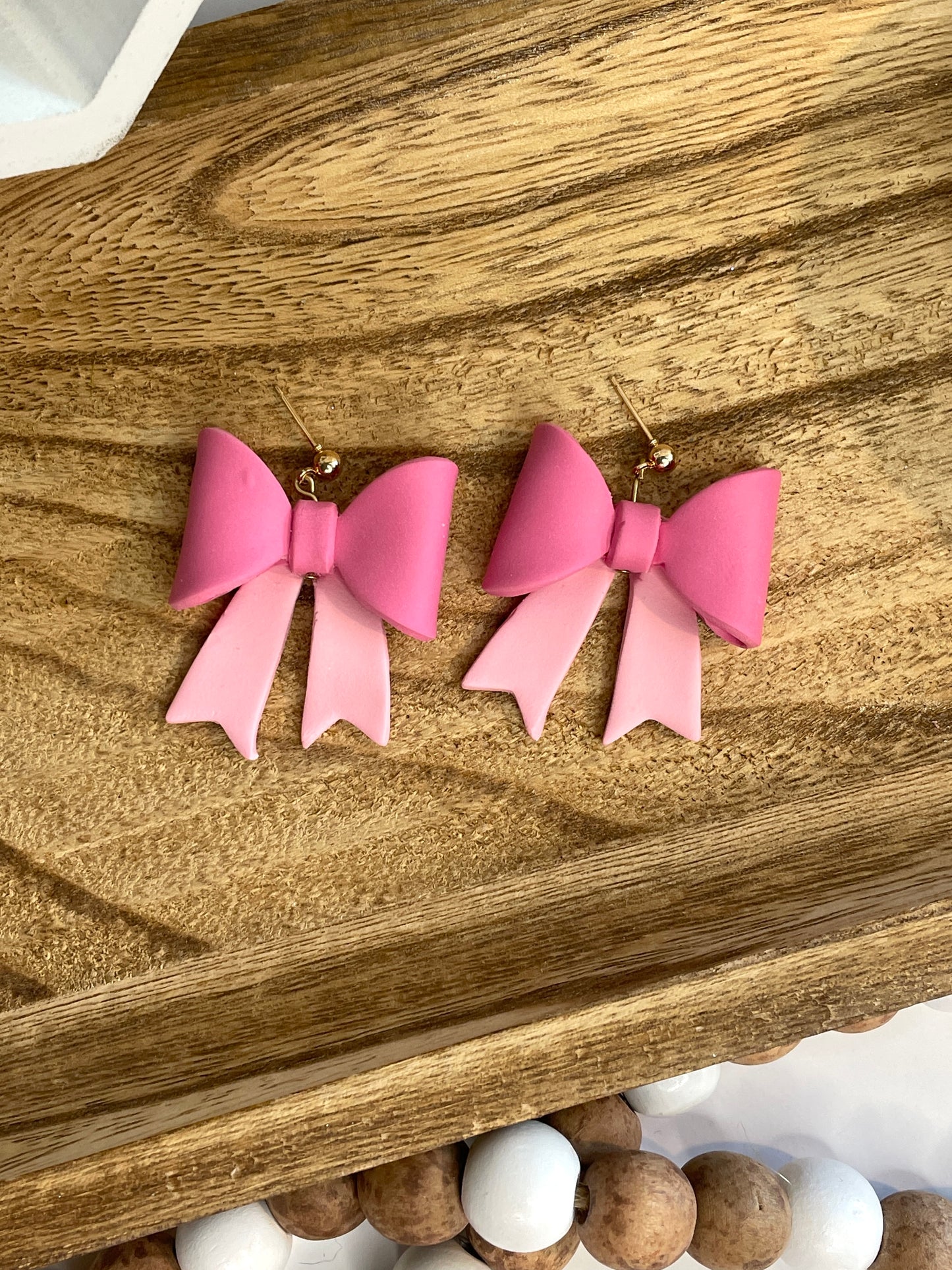 Handmade 3D Spring Bow Earrings
