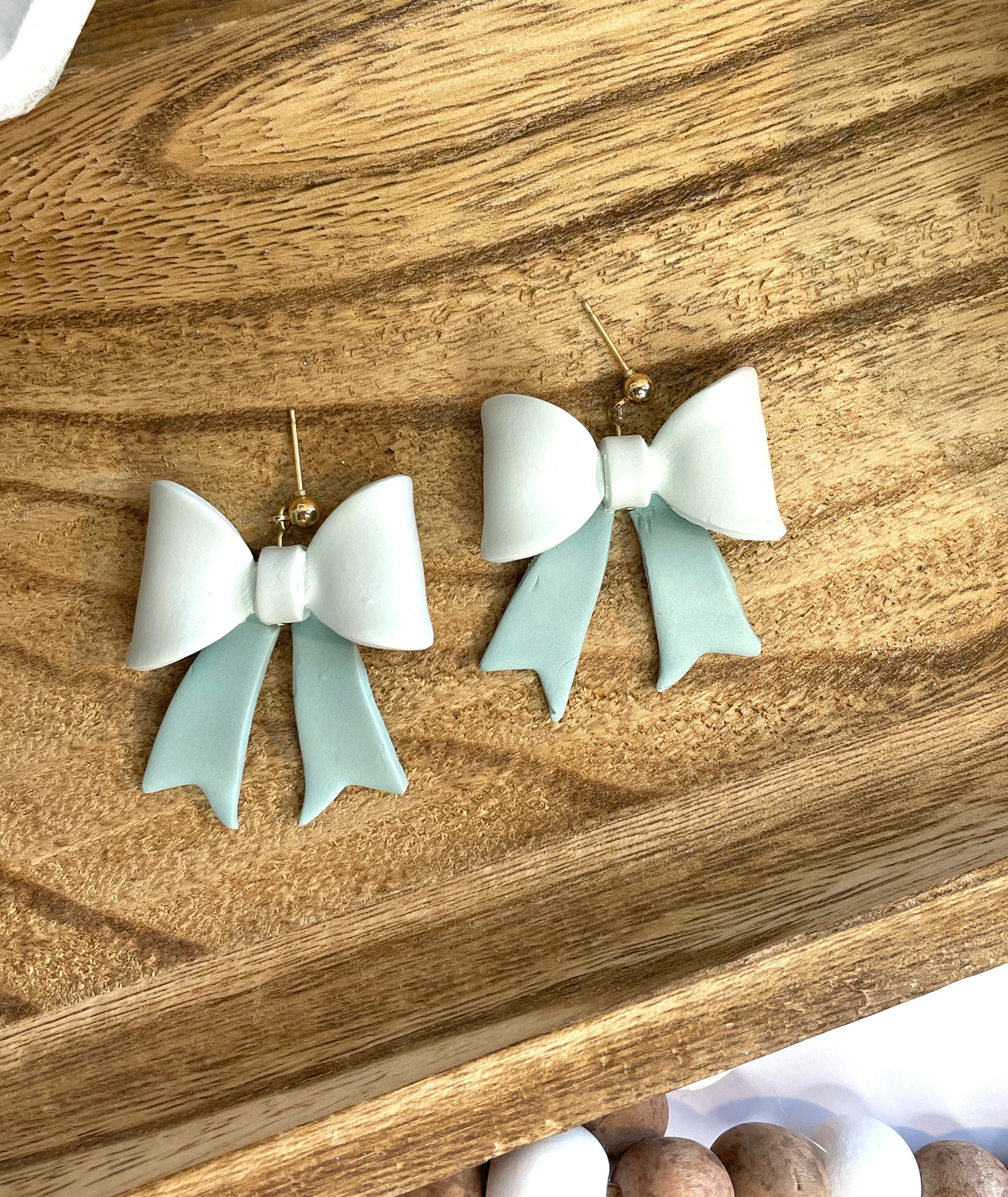 Handmade 3D Spring Bow Earrings