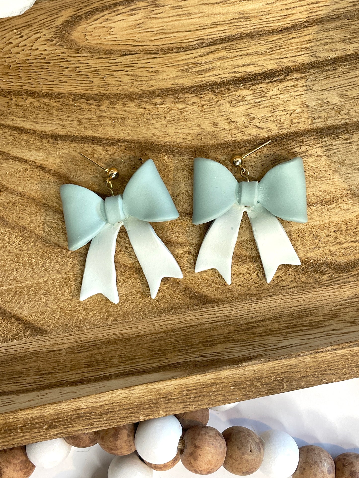 Handmade 3D Spring Bow Earrings