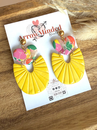 Handmade Boho Bold Lustrous Love Earrings