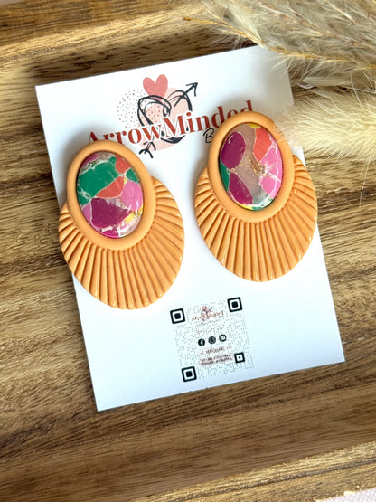 Handmade Boho Bold, Boho Rays Earrings