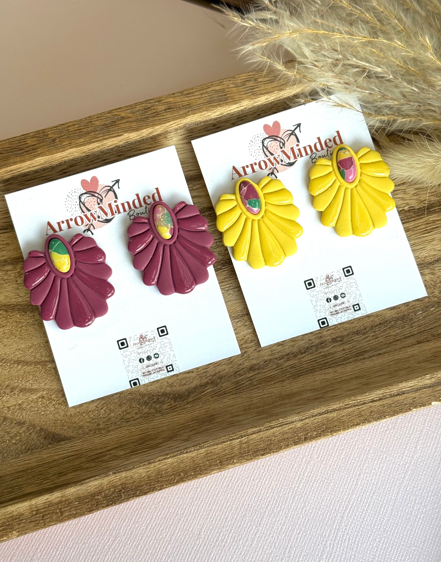 Handmade Boho Bold, Wild Bloom Earrings