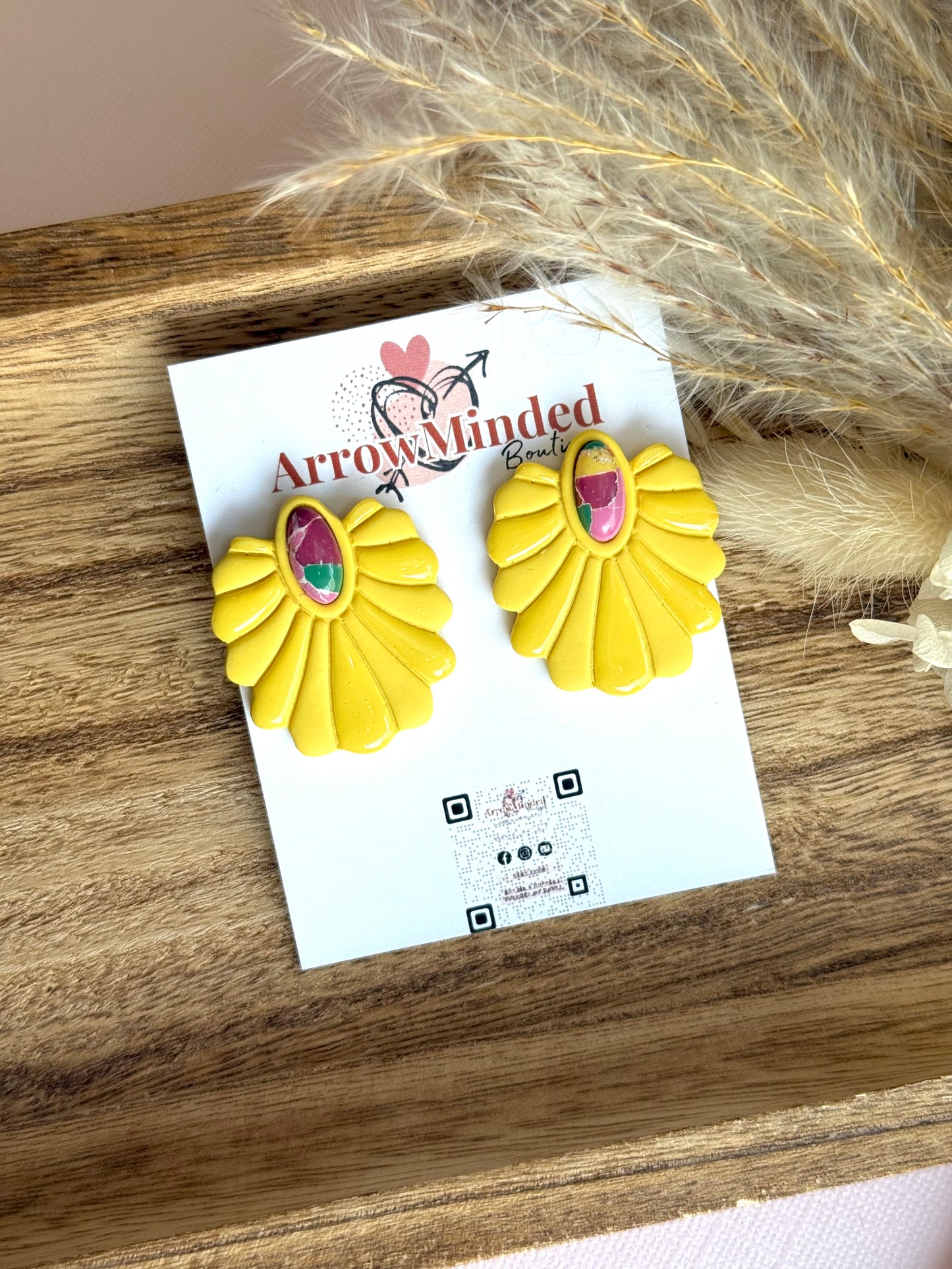 Handmade Boho Bold, Wild Bloom Earrings