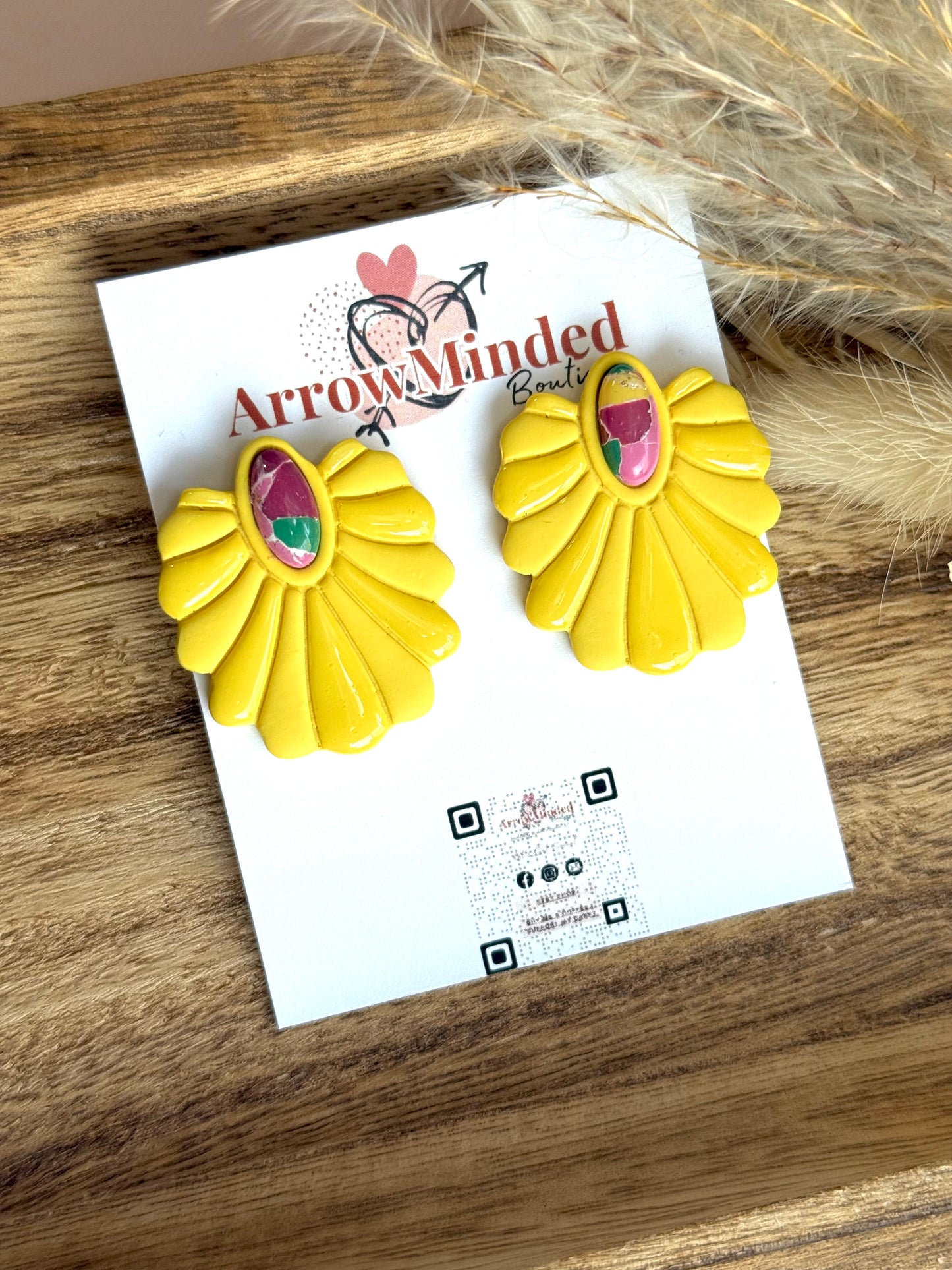 Handmade Boho Bold, Wild Bloom Earrings
