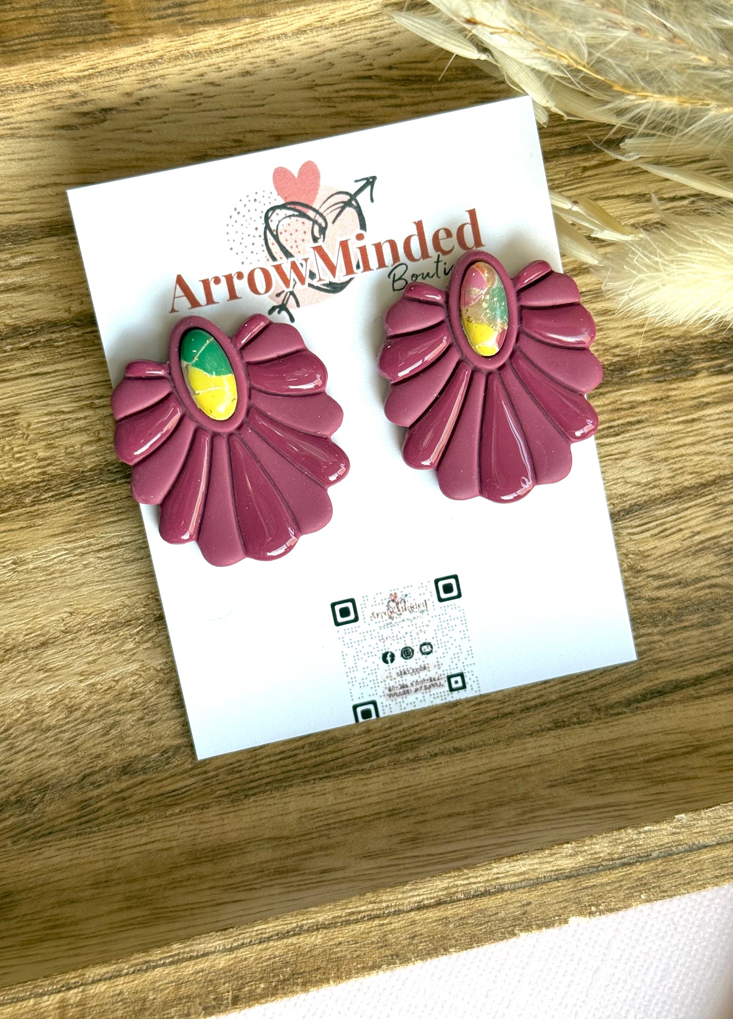 Handmade Boho Bold, Wild Bloom Earrings