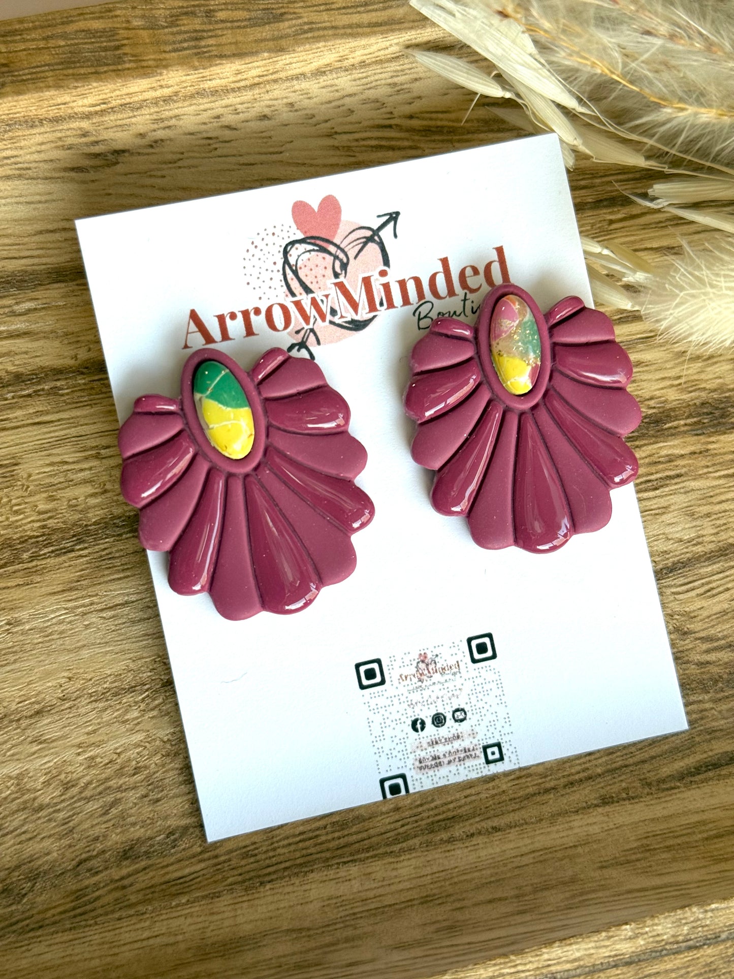 Handmade Boho Bold, Wild Bloom Earrings
