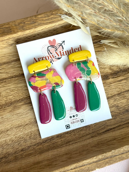 Handmade Boho Bold, Wanderlust Dangles