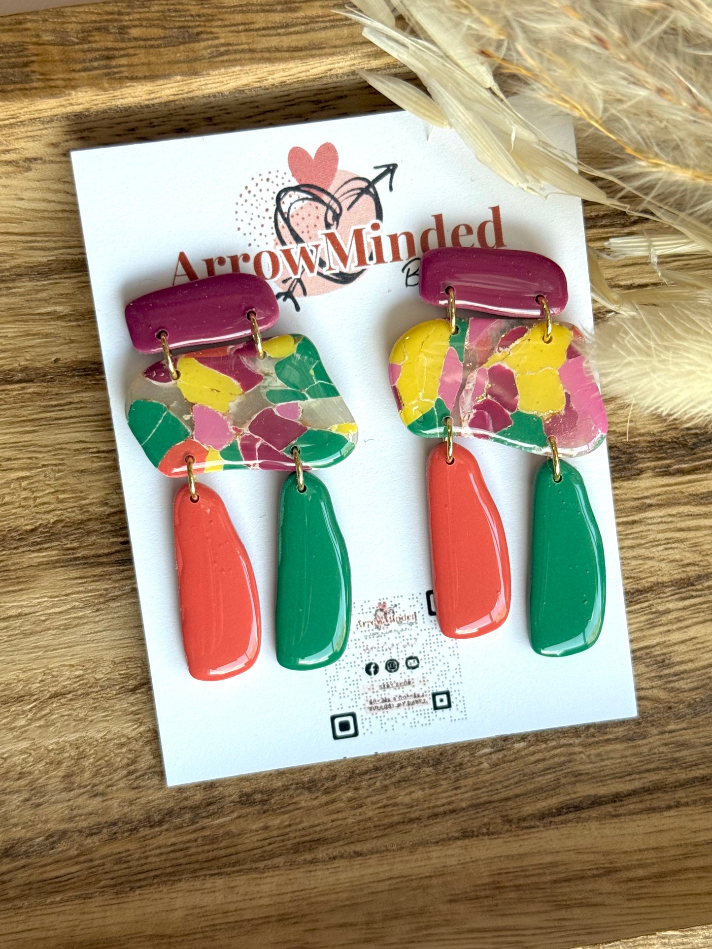 Handmade Boho Bold, Wanderlust Dangles