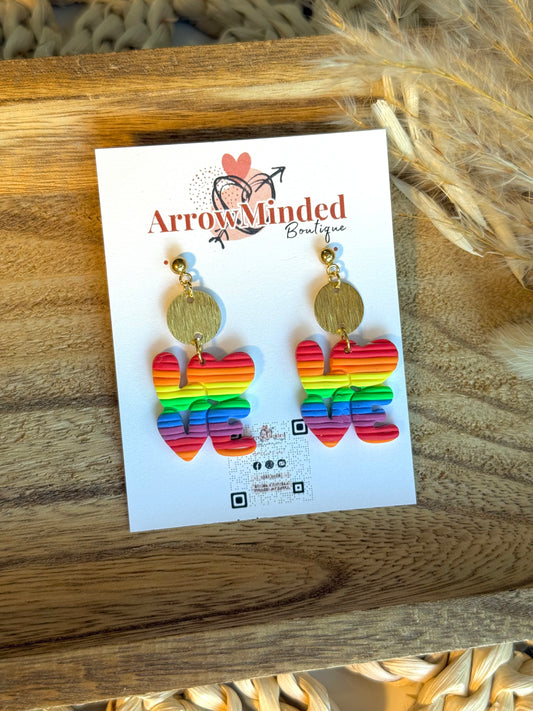Handmade Love is Love Earrings
