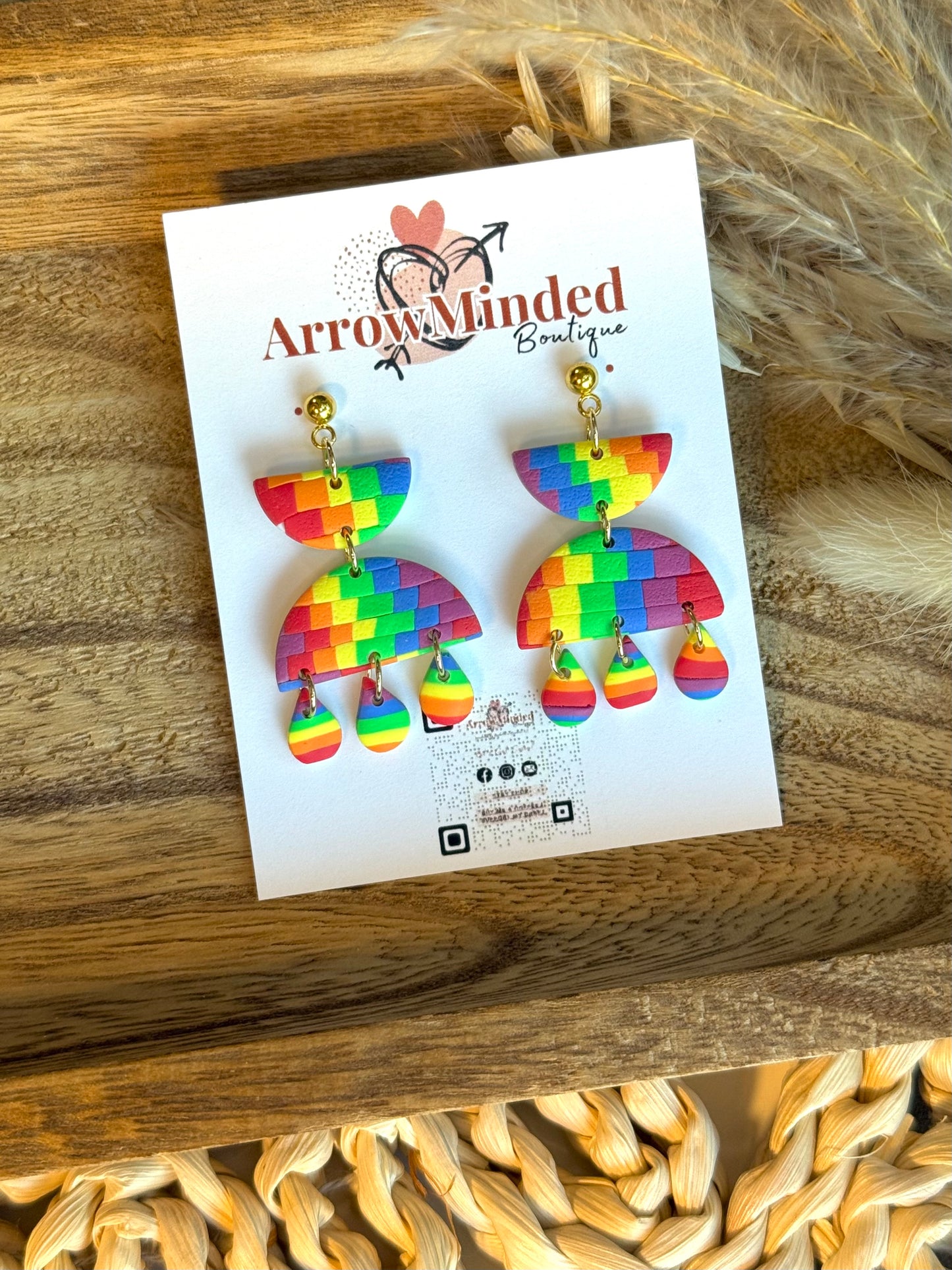 Handmade Slice of Pride Earrings