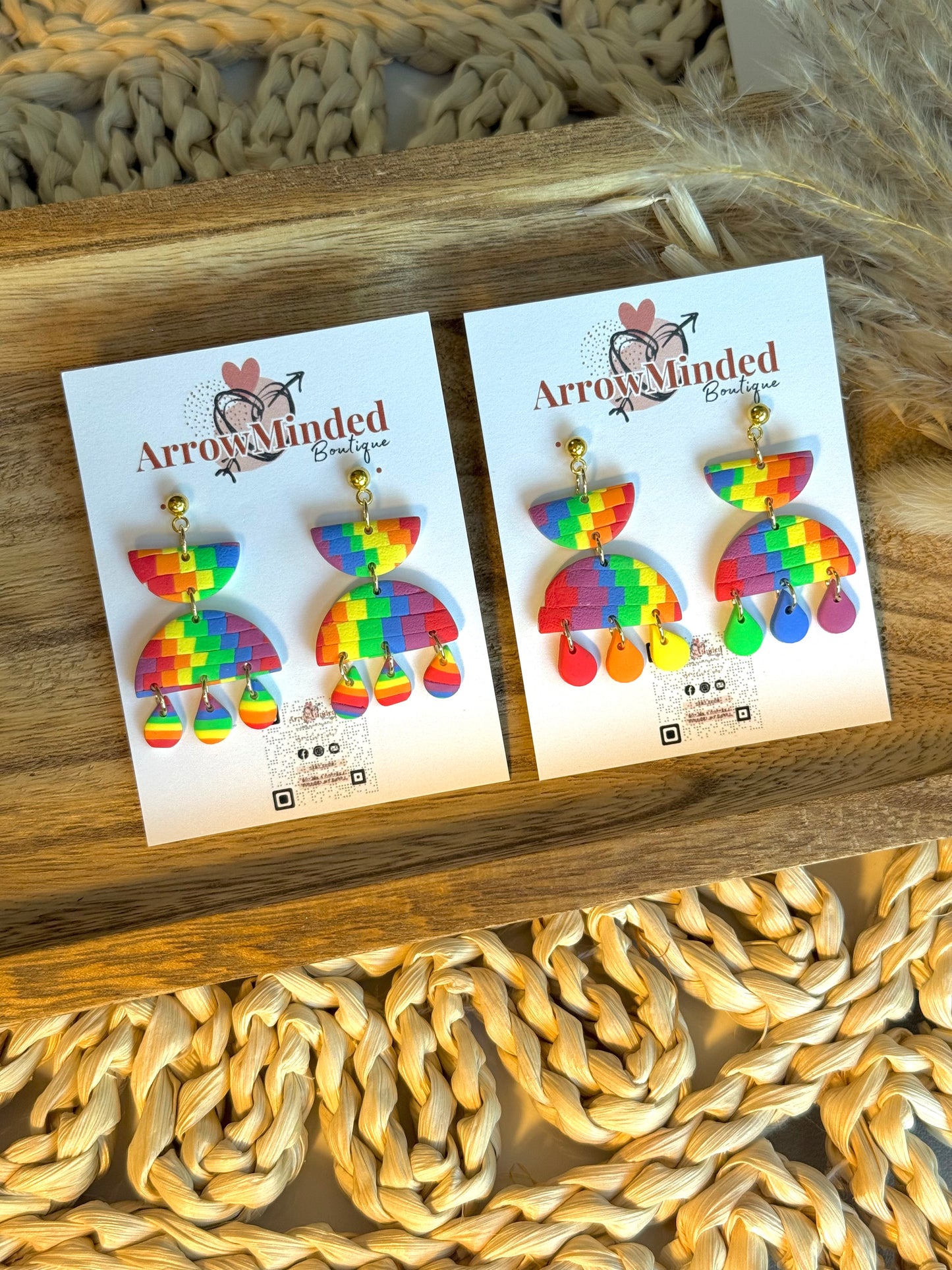 Handmade Slice of Pride Earrings