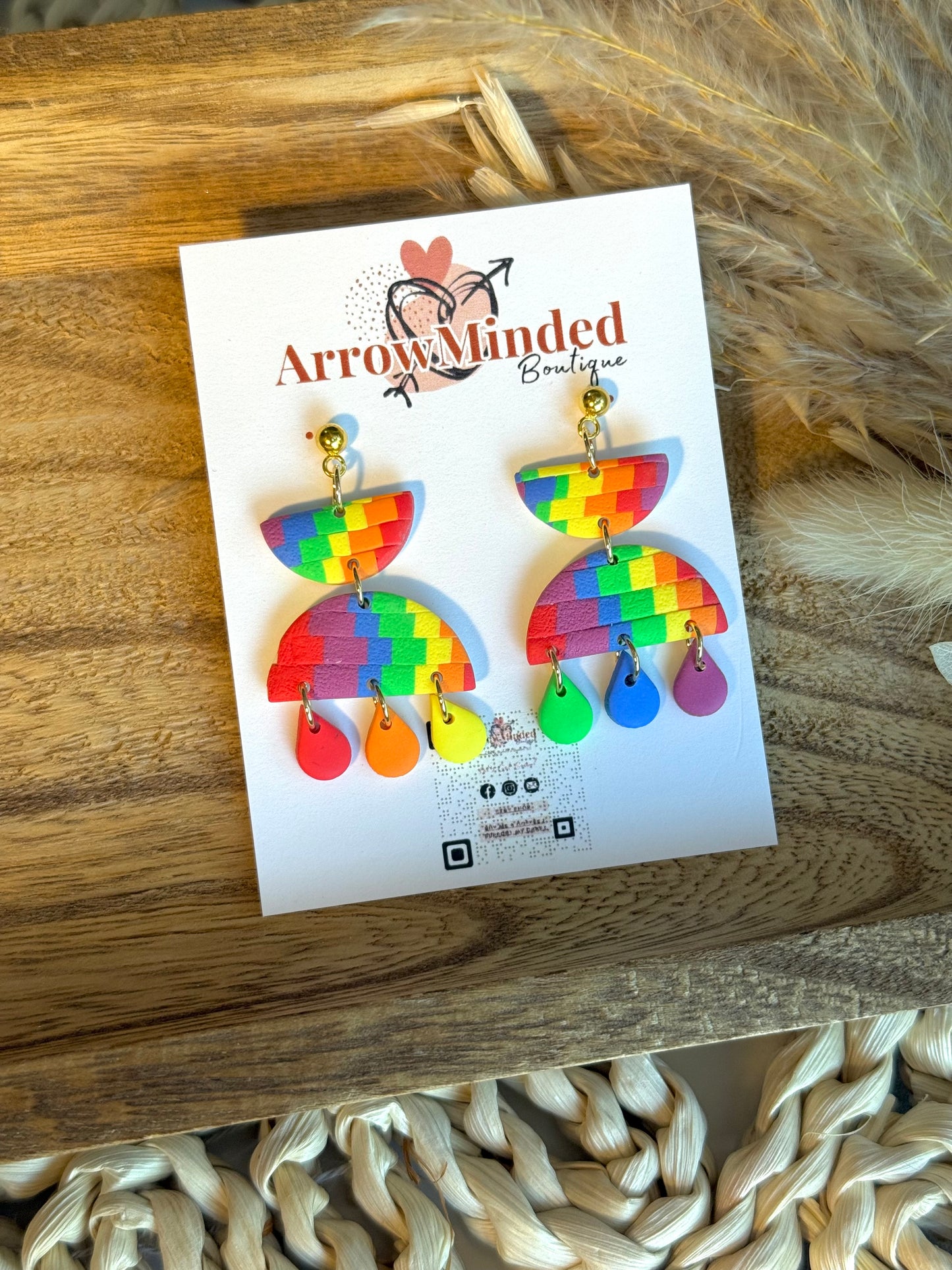 Handmade Slice of Pride Earrings