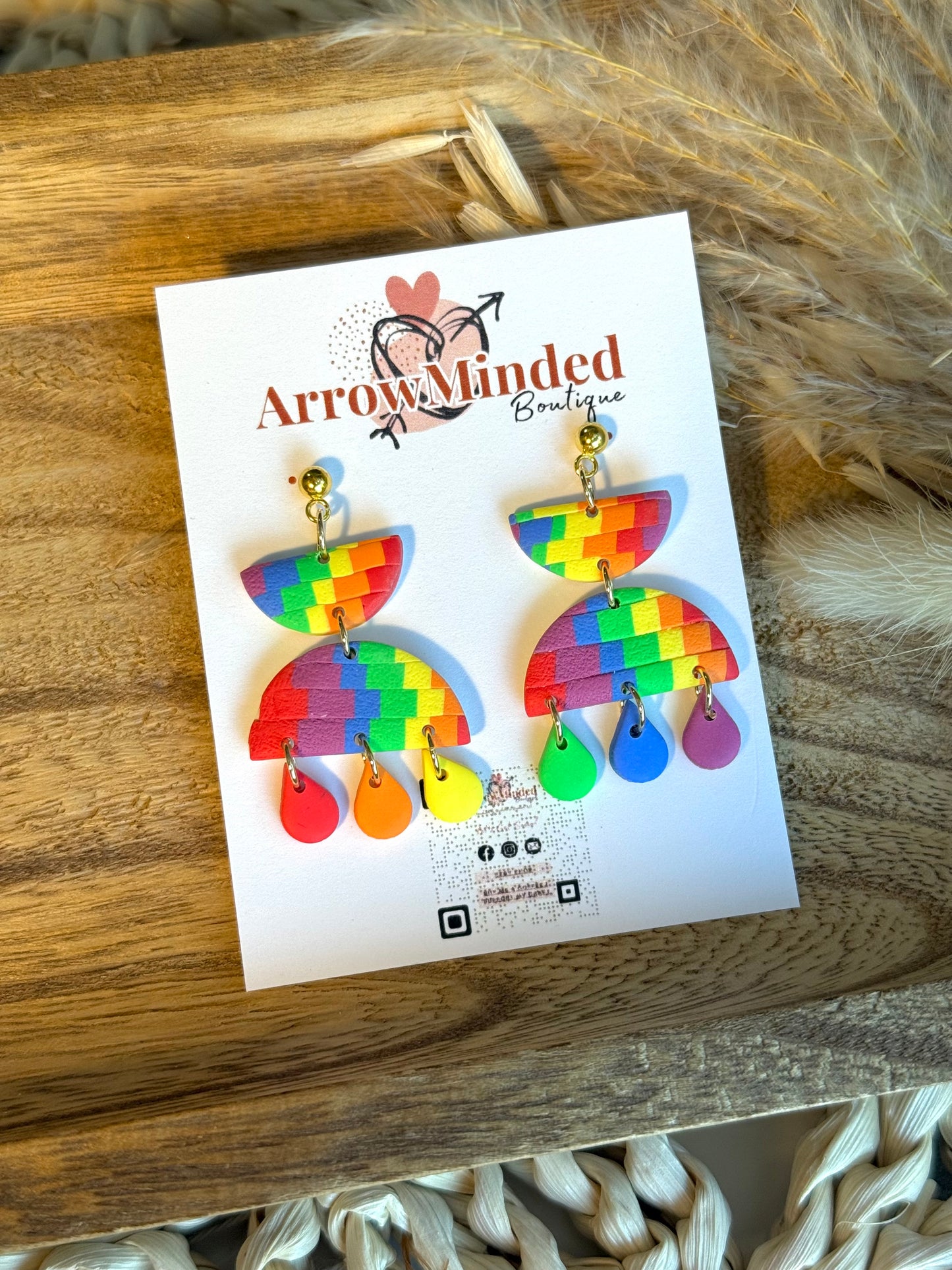 Handmade Slice of Pride Earrings