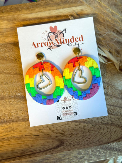 Handmade Circle of Love Earrings