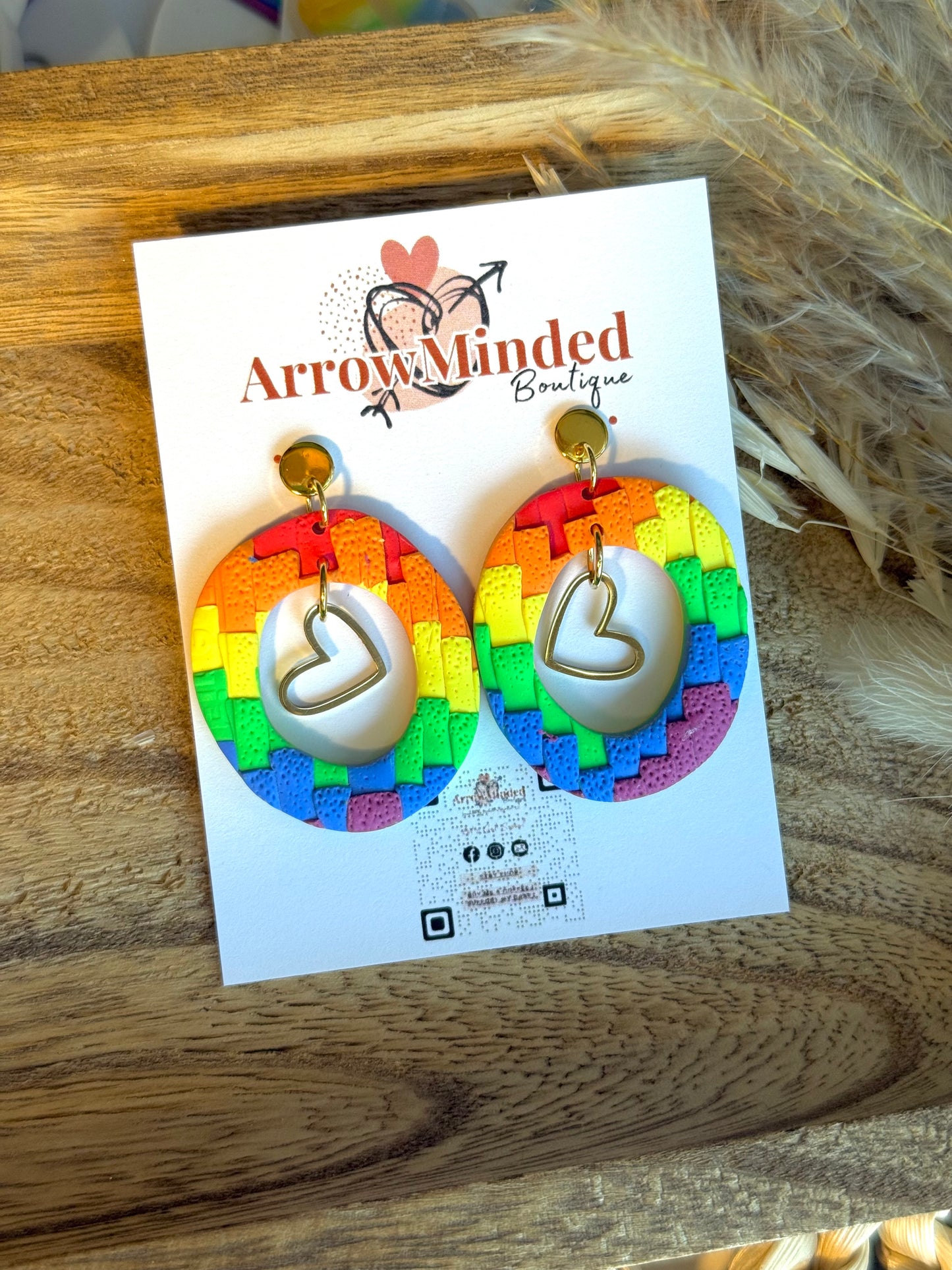 Handmade Circle of Love Earrings