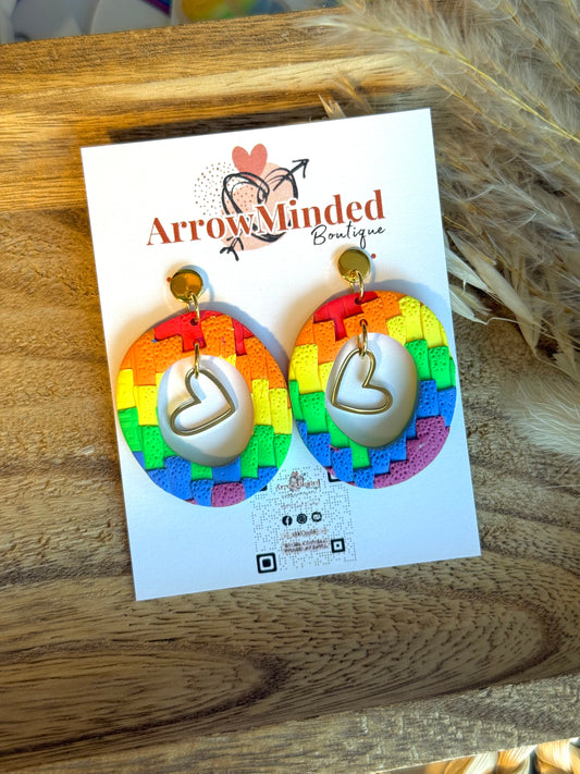 Handmade Circle of Love Earrings