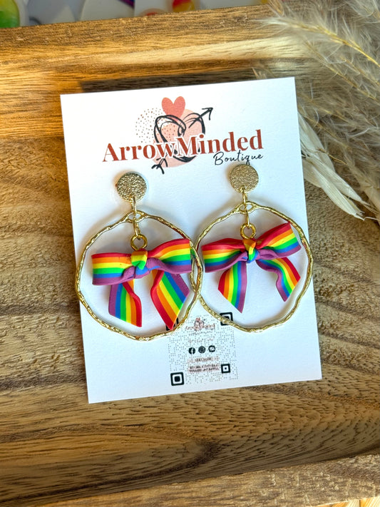 Handmade Tied with Pride Earrings