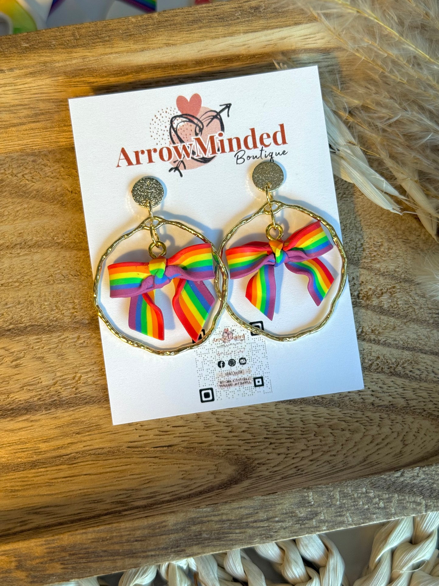 Handmade Tied with Pride Earrings