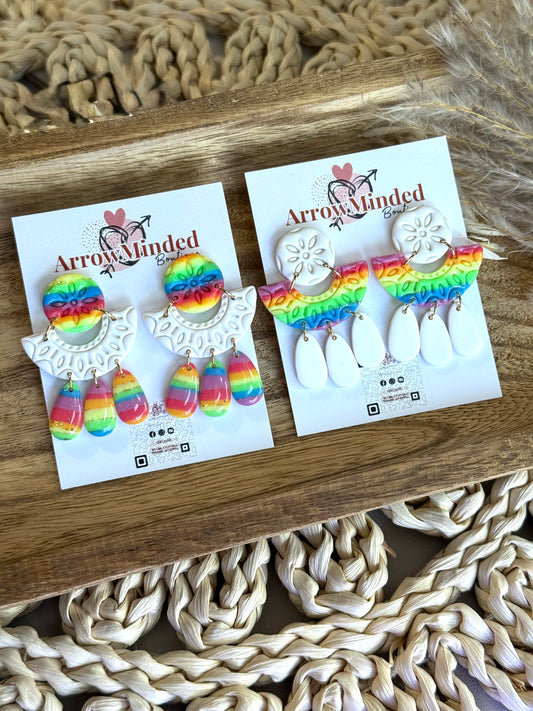 Handmade Boho & Pride Dangle Earrings