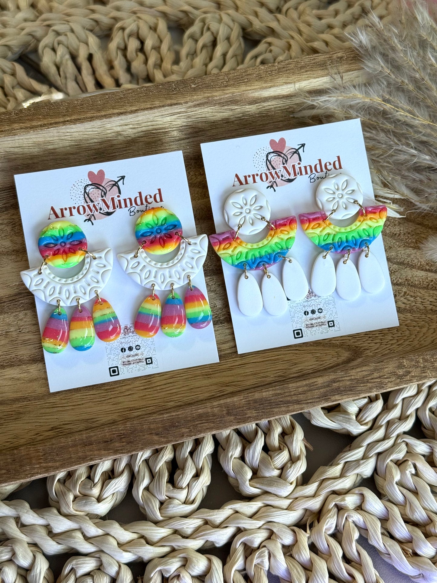 Handmade Boho & Pride Dangle Earrings