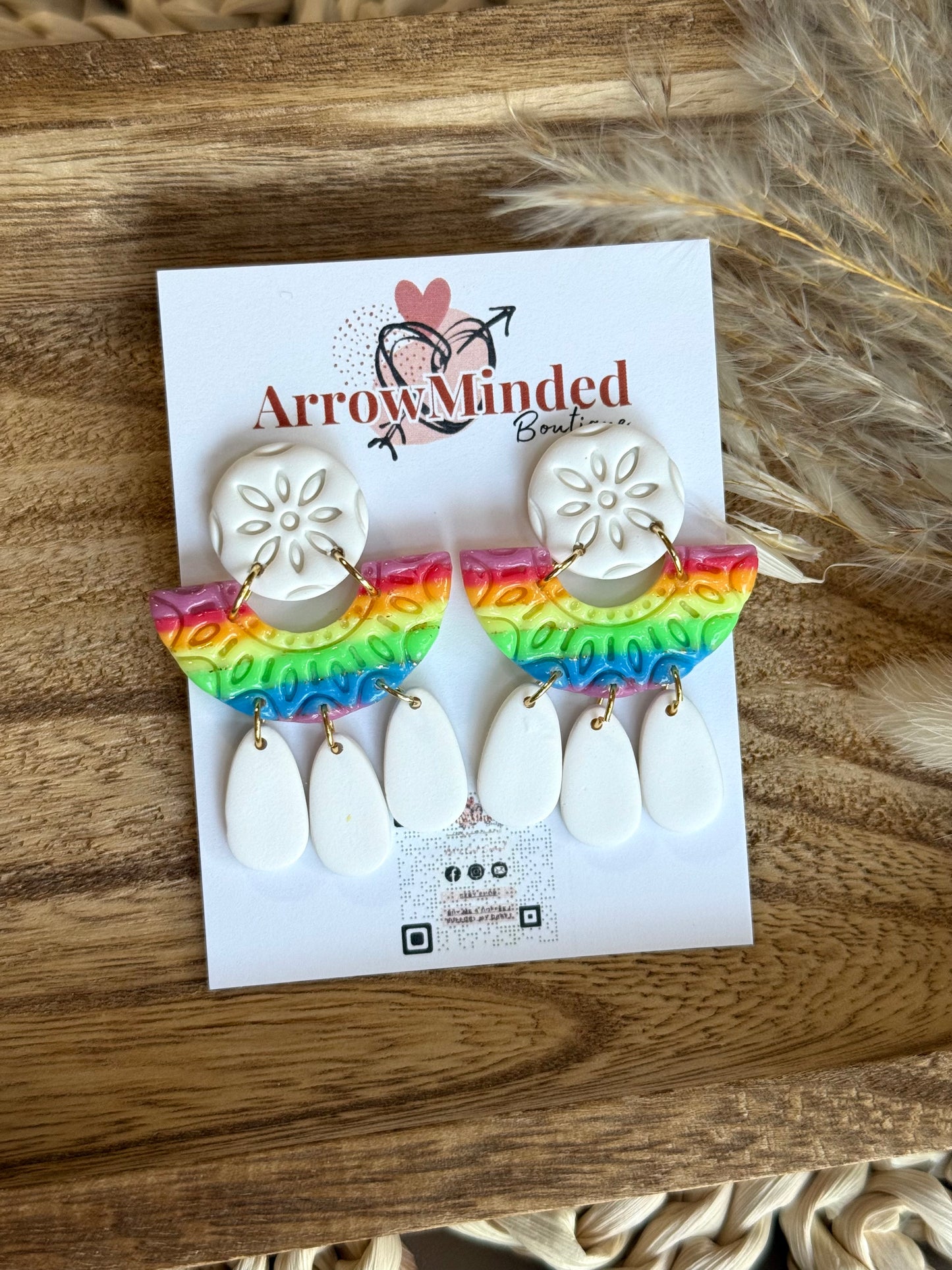 Handmade Boho & Pride Dangle Earrings