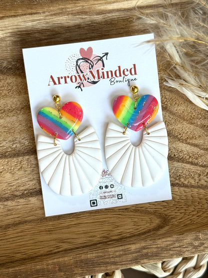 Handmade Free Spirit Pride Earrings